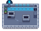 Aysha in a room of the dungeon, her ghost a step ahead